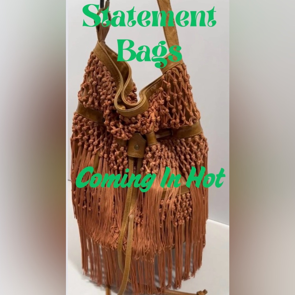 This is a listing for my live show! Statement Bags Coming In Hot!